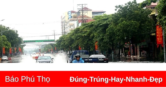 Cảnh báo mưa lớn trên địa bàn tỉnh Phú Thọ do ảnh hưởng cơn bão số 2