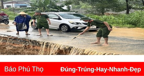 Phú Thọ đối diện với nguy cơ mưa lớn, lũ quét, sạt lở, sụt lún đất