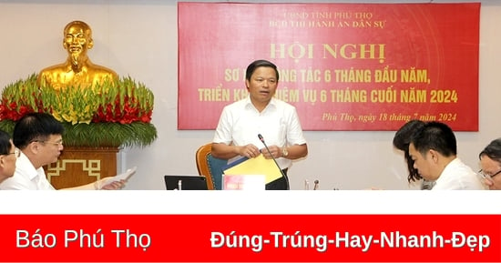 Phú Thọ là tỉnh đạt tỷ lệ cao trong công tác thi hành án dân sự