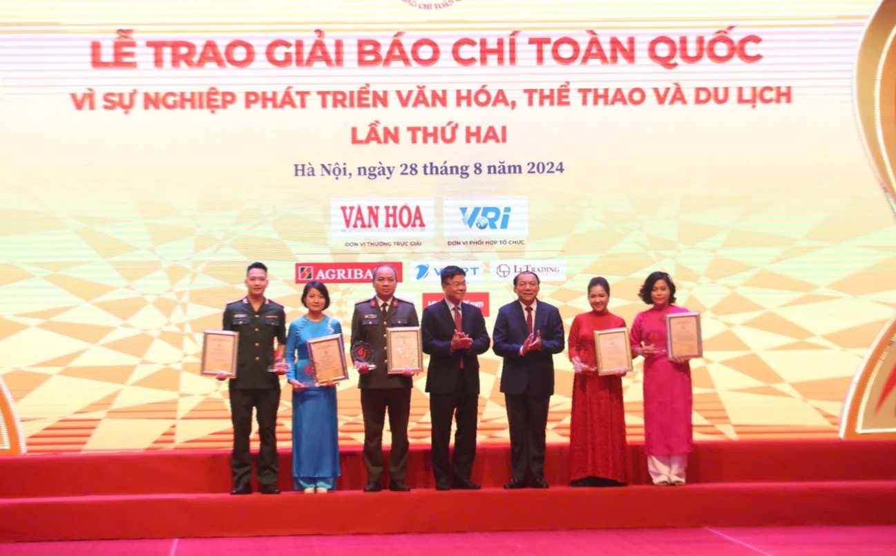 Nhóm tác giả Báo Phú Thọ đoạt giải báo chí toàn quốc “Vì sự nghiệp phát triển Văn hóa, Thể thao và Du lịch”