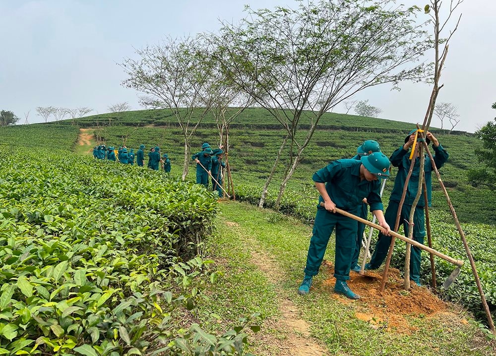 Nouvelle construction rurale avancée à Trung Giap