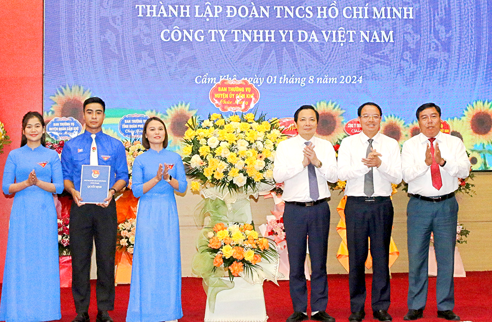 Thành lập Đoàn TNCS Hồ Chí Minh Công ty TNHH YI DA Việt Nam