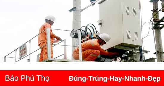 Điện lực Thanh Ba đảm bảo an toàn lưới điện mùa mưa bão