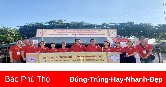 Đoàn đại biểu tỉnh Phú Thọ tham dự Hội trại thanh niên, tình nguyện viên Chữ thập đỏ toàn quốc lần thứ VI