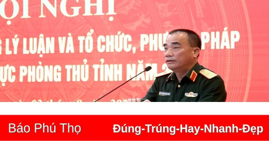 Tập huấn, bồi dưỡng lý luận và tổ chức, phương pháp diễn tập KVPT tỉnh năm 2024