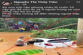 Thông tin cứu thêm được 4 nạn nhân trong ô tô sau vụ sập cầu Phong Châu là sai sự thật