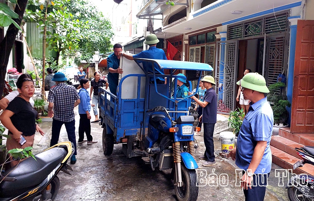 TP Việt Trì khẩn trương di dời người dân khỏi vùng ngập úng