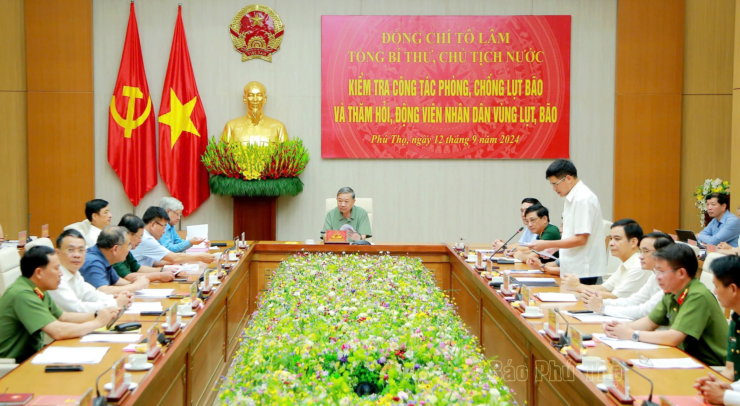 Tổng Bí thư, Chủ tịch nước Tô Lâm kiểm tra công tác khắc phục hậu quả cơn bão số 3 tại Phú Thọ