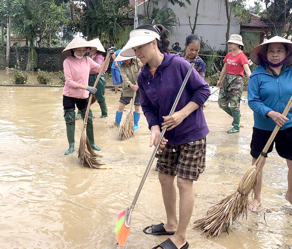 Phù Ninh khẩn trương khắc phục hậu quả bão lũ