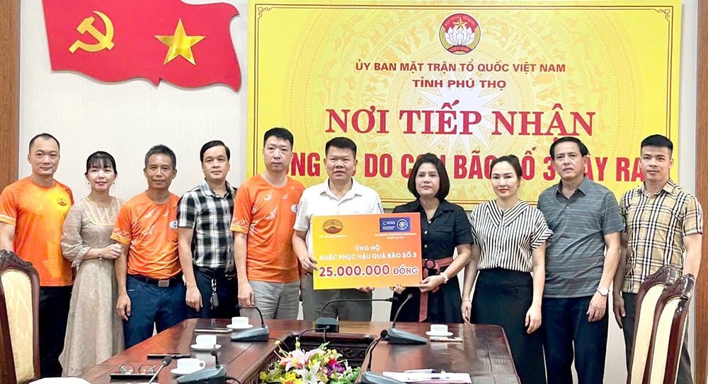 Ngành Y tế Phú Thọ ủng hộ hơn 1,3 tỷ đồng khắc phục thiệt hại do bão số 3