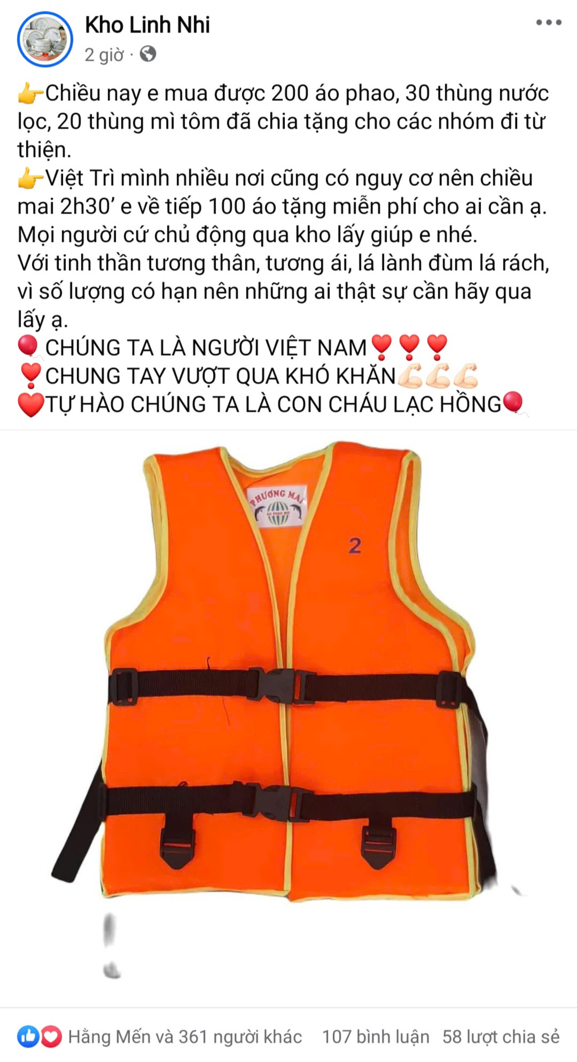 Áo phao cứu hộ “cháy hàng”