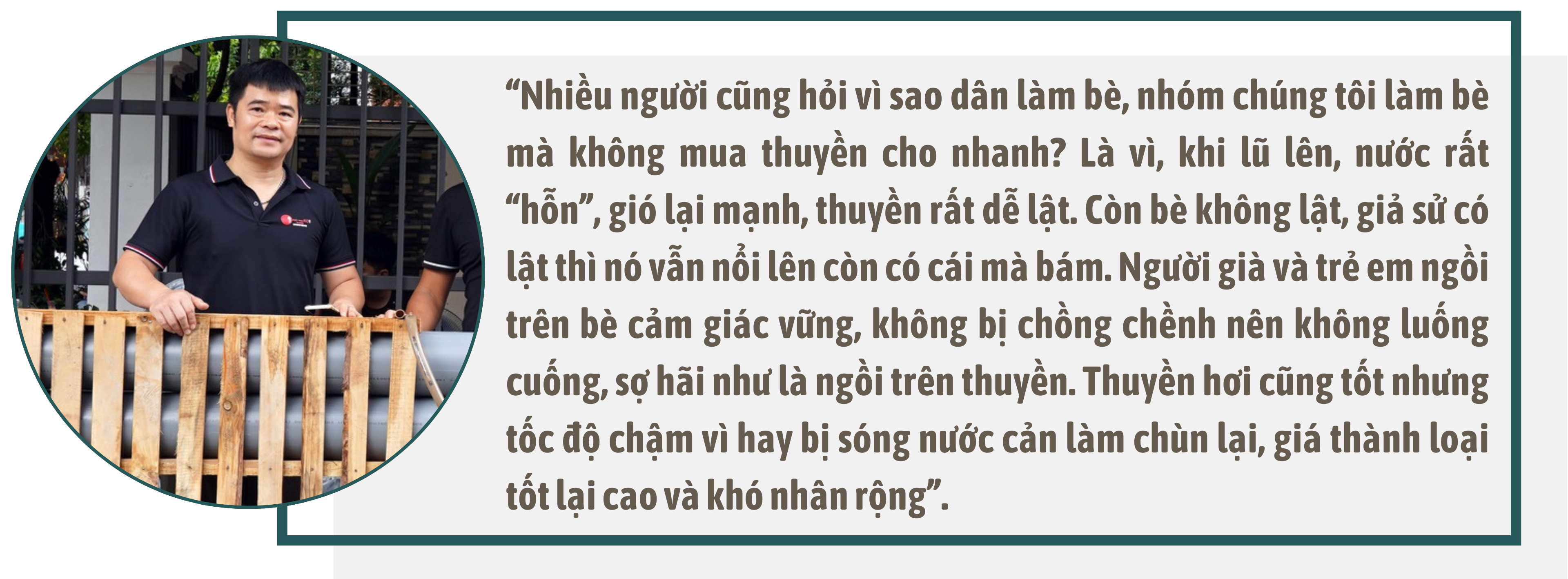 Sáng kiến từ bè bằng ống nhựa của người dân Đất Tổ