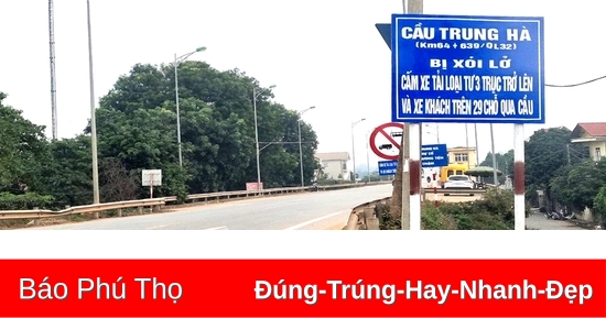 Cầu Trung Hà được lưu thông trở lại từ 15h ngày 25/9