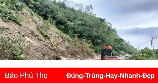 Hạ Hòa khẩn trương khắc phục hư hỏng trên các tuyến giao thông