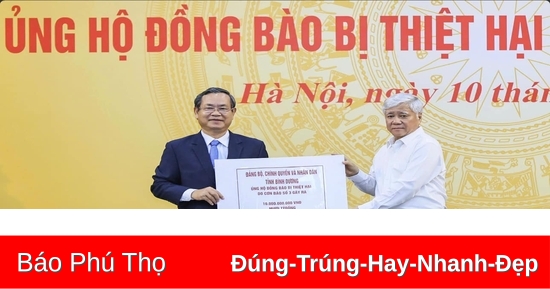 La provincia de Binh Duong apoya a Phu Tho con 1.000 millones de dongs para superar las consecuencias de los desastres naturales