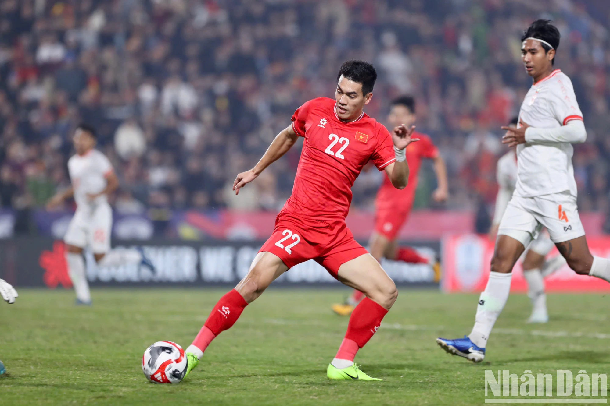 [Ảnh] Xuân Son ghi cú đúp, đội tuyển Việt Nam thắng 5-0 Myanmar ảnh 11