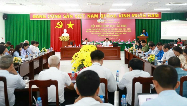 Phú Yên hội thảo khoa học về 55 năm thực hiện Di chúc của Chủ tịch Hồ Chí Minh ảnh 1