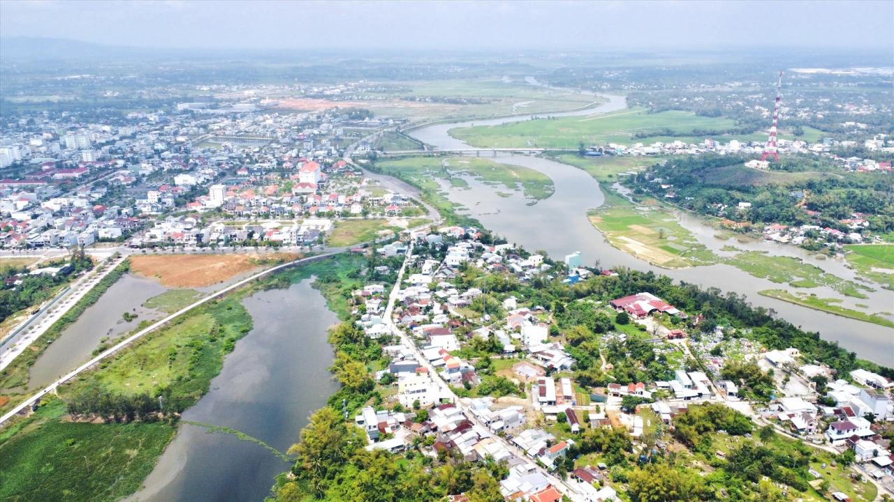 La ville de Tam Ky vue d'en haut. Photo : Q.T