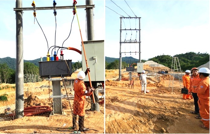 En 2023, la Compañía Eléctrica de Quang Nam realizó esfuerzos para garantizar el suministro de electricidad para servir a las personas y las empresas con el fin de restaurar y desarrollar la economía. Foto: Q.VIET