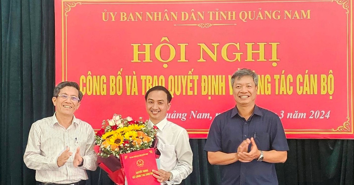 Bổ nhiệm ông Nguyễn Hồng Lai giữ chức Phó Giám đốc Sở Thông tin và truyền thông Quảng Nam