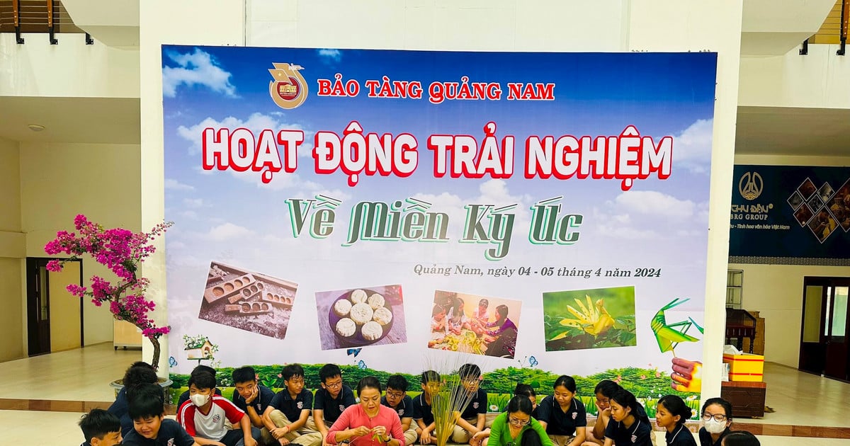 Sôi nổi hoạt động trải nghiệm “Về miền ký ức” tại Bảo tàng Quảng Nam