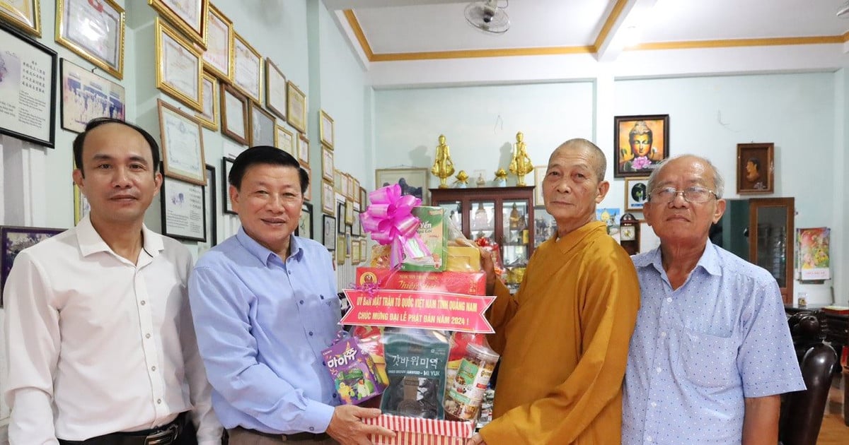 Le Front provincial de Quang Nam rend visite à Bouddha et le félicite pour son anniversaire