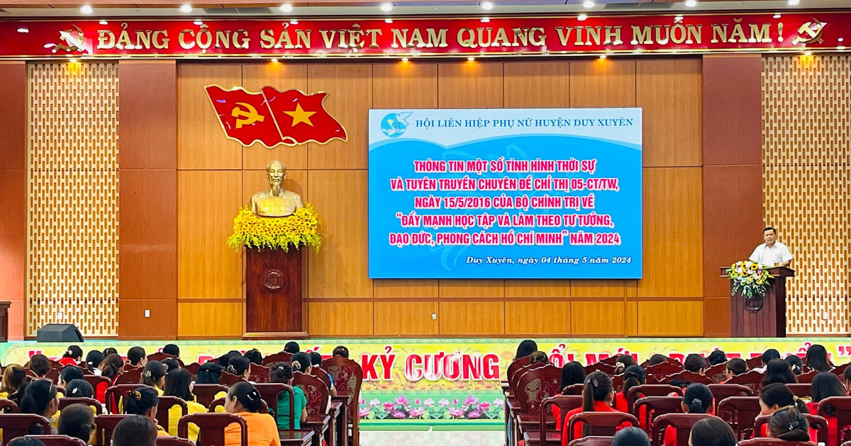 Phụ nữ Duy Xuyên tuyên truyền “Học tập và làm theo tư tưởng, đạo đức, phong cách Hồ Chí Minh”