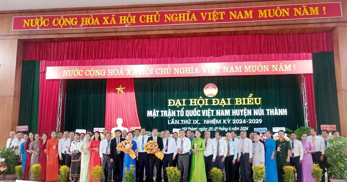 Ông Nguyễn Quốc Vũ tái đắc cử Chủ tịch Ủy ban MTTQ Việt Nam huyện Núi Thành