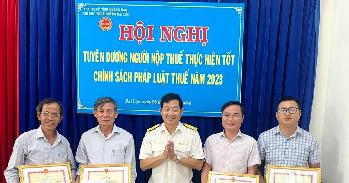 Tuyên dương người nộp thuế tại Đại Lộc