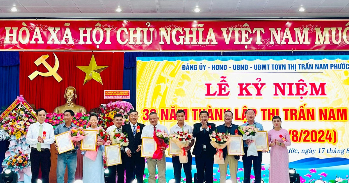 Kỷ niệm 30 năm thành lập thị trấn Nam Phước