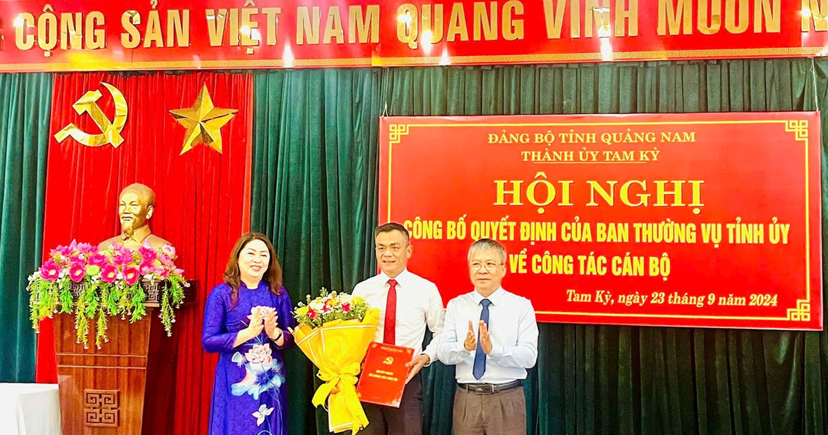 Chuẩn y ông Phạm Hoàng Đức giữ chức Phó Bí thư Thành ủy Tam Kỳ