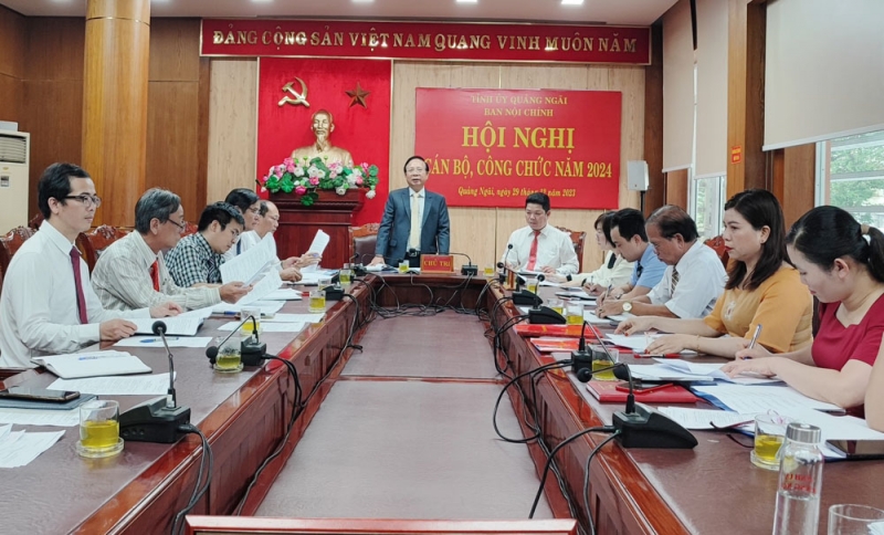 Provincial Party Committee's Internal Affairs Committee deploys tasks for 2024