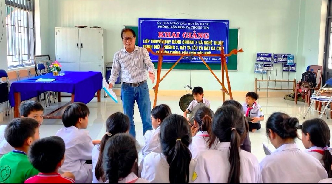 Quang Ngai: Spreading models of preserving traditional culture in schools