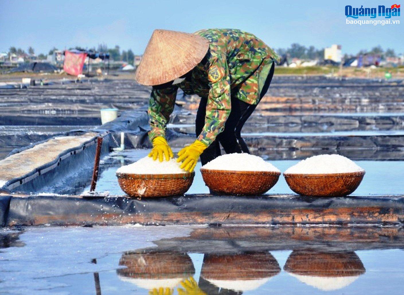 Nghề sản xuất muối ở Sa Huỳnh (TX.Đức Phổ).