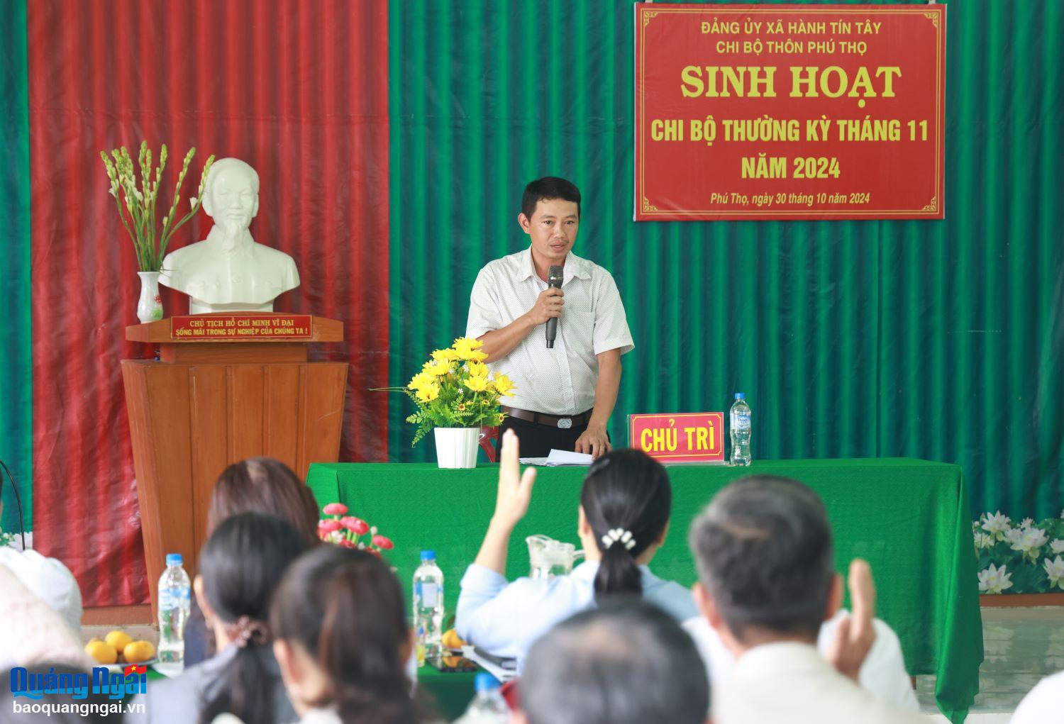 Quang cảnh buổi sinh hoạt.