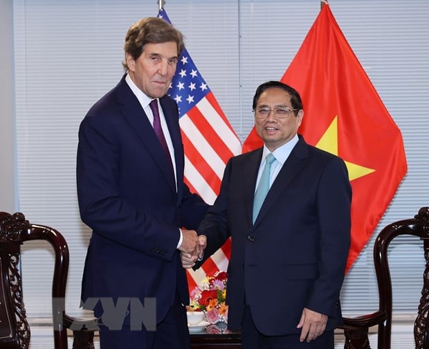 Thu tuong tiep Dac phai vien Tong thong Hoa Ky ve Khi hau John Kerry hinh anh 2