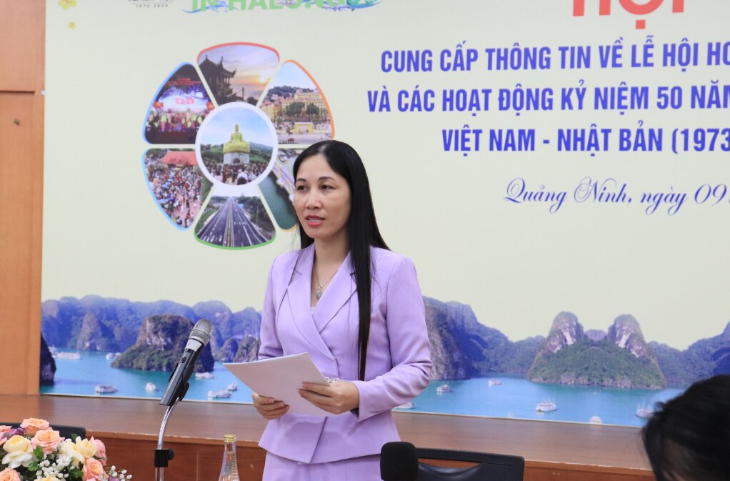 Lãnh đạo Sở Văn hóa-Thể thao cung cấp thông tin về công tác chuẩn bị lễ hội Hokkaido tại Hạ Long năm 2023.