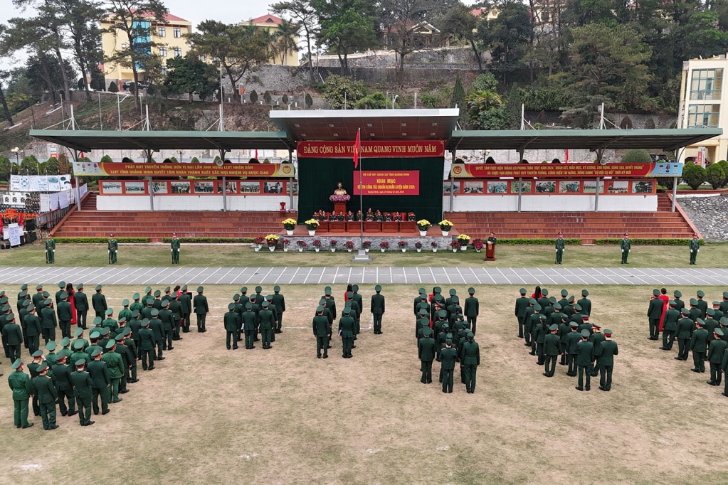 Quang cảnh hội thi.