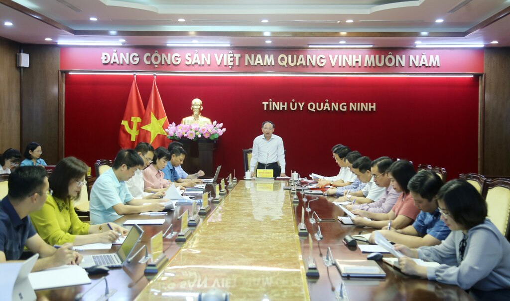 Đồng chí Nguyễn Xuân Ký, Ủy viên Trung ương Đảng, Bí thư Tỉnh ủy, Chủ tịch HĐND tỉnh kết luận buổi làm việc.