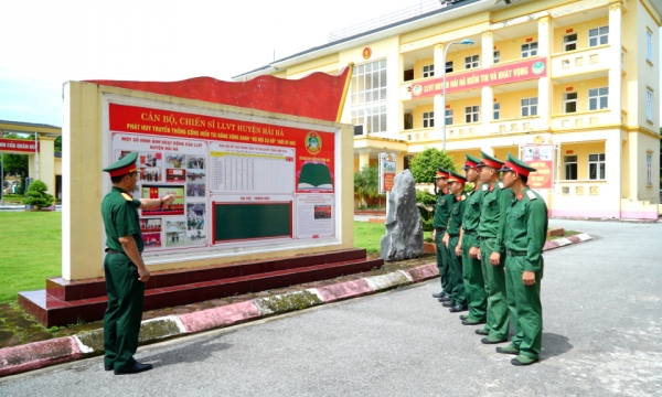 Đảng ủy Quân sự huyện Hải Hà: Nâng cao năng lực lãnh đạo, sức chiến đấu của tổ chức cơ sở đảng