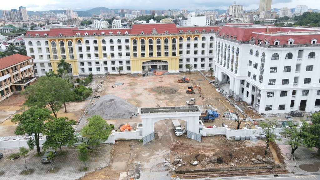 Tran Phu High School is being invested in and is being accelerated to ensure it is put into use in the new school year 2024-2025.