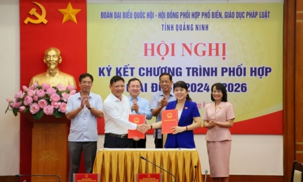 Hội nghị ký kết chương trình phối hợp tuyên truyền, phổ biến giáo dục pháp luật