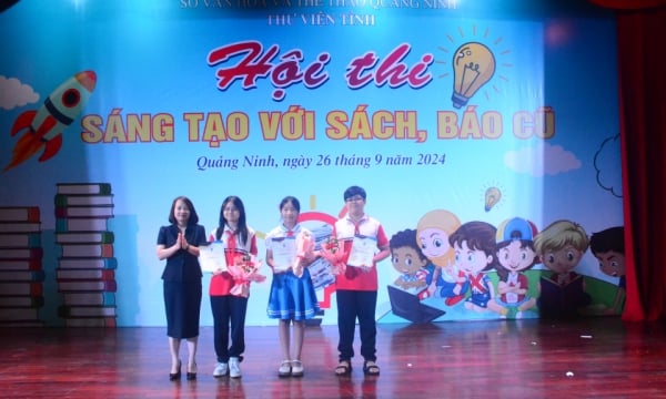 Hội thi sáng tạo với sách, báo cũ