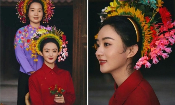 ภาพหนึ่งของ Zhao Liying กำลังเลี้ยงอาหารคนทั้งหมู่บ้าน