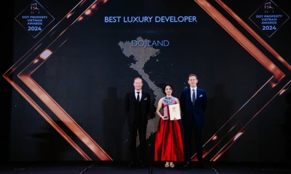 DOJILAND won a hat-trick of the most prestigious awards at DOT Property Vietnam Awards 2024