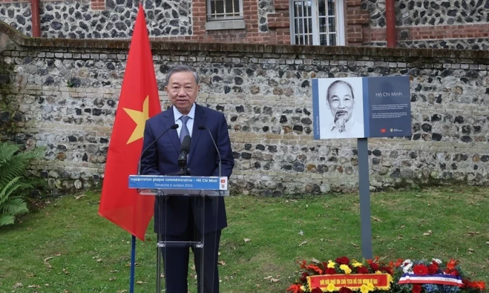 Inauguration of the Commemorative Sign named after President Ho Chi Minh in Sainte Adresse city, France