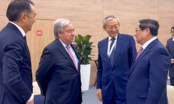 El primer ministro Pham Minh Chinh se reúne con líderes de países y el Secretario General de las Naciones Unidas