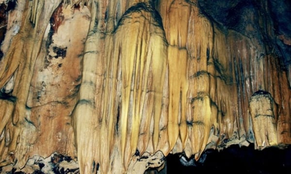 Nahaufnahme der bezaubernden Höhle, die gerade in Thanh Hoa entdeckt wurde