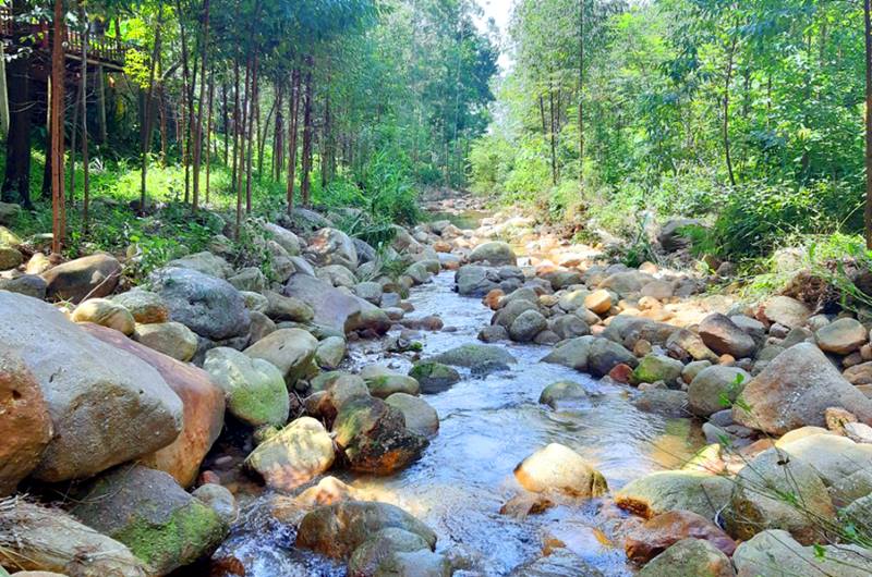 Arroyo en la zona turística de la cascada Mo. Fotografía: Administración Nacional de Turismo de Vietnam