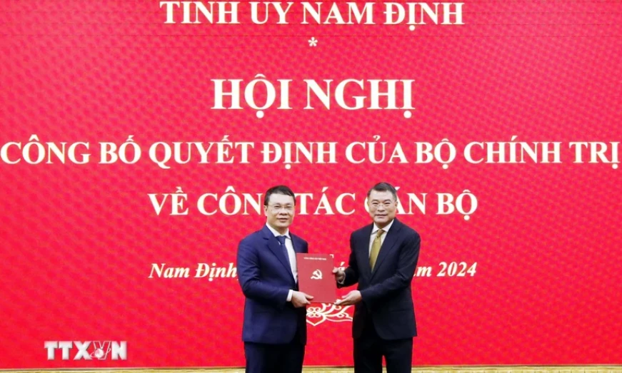 Phó Chánh Văn phòng TW Đảng Đặng Khánh Toàn giữ chức Bí thư Tỉnh ủy Nam Định